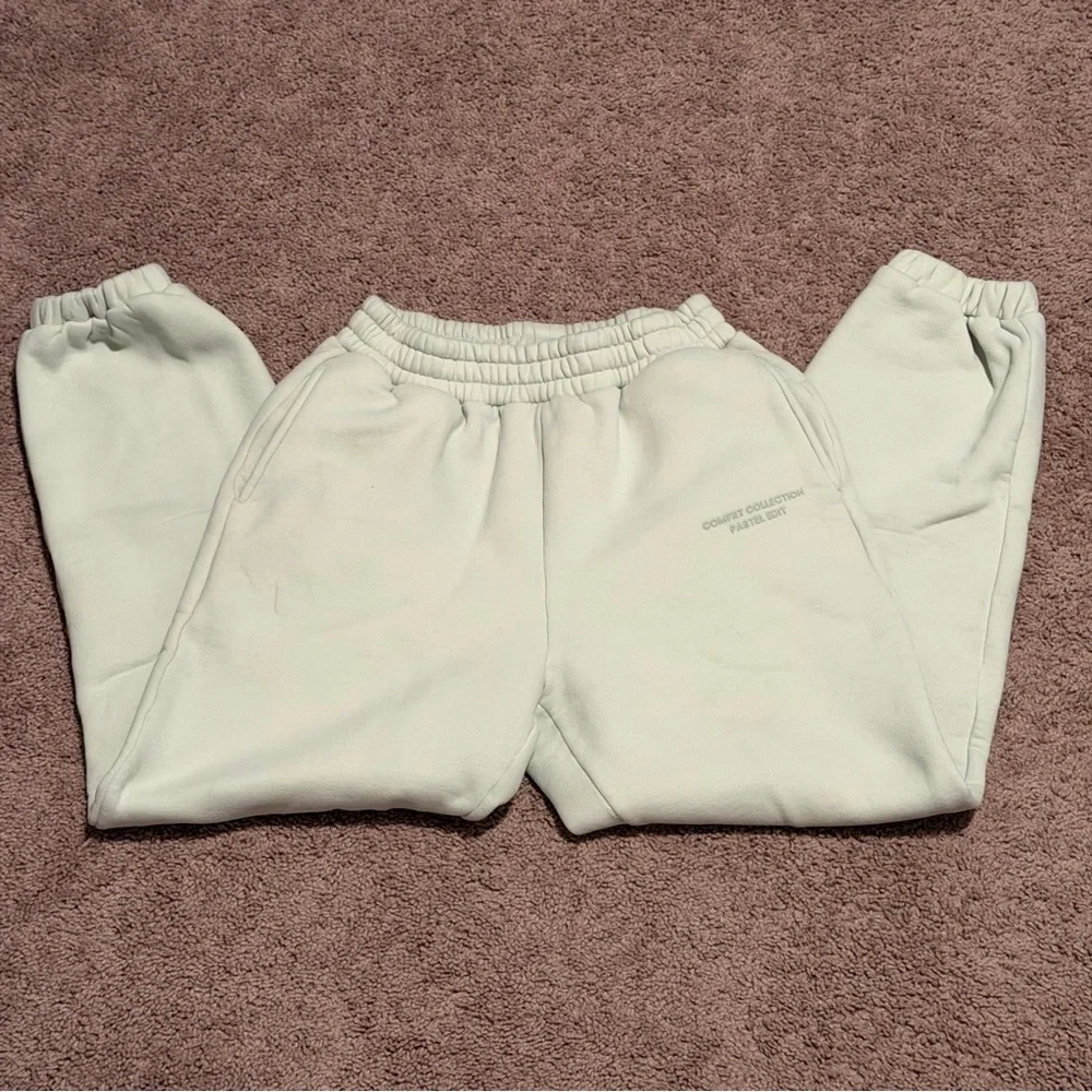 Comfrt Pastel Mint Sweatpants - Picture 2 of 7